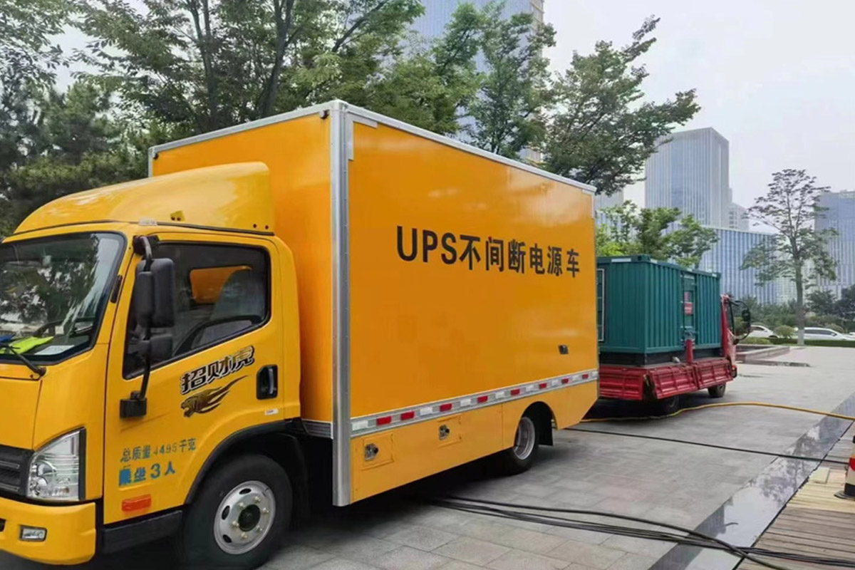 光泽发电机租赁施工现场