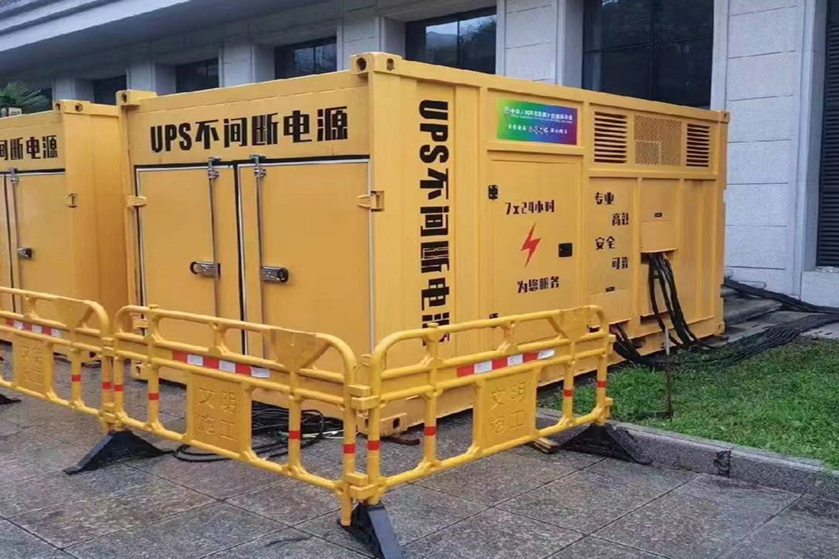 光泽发电机租赁施工现场