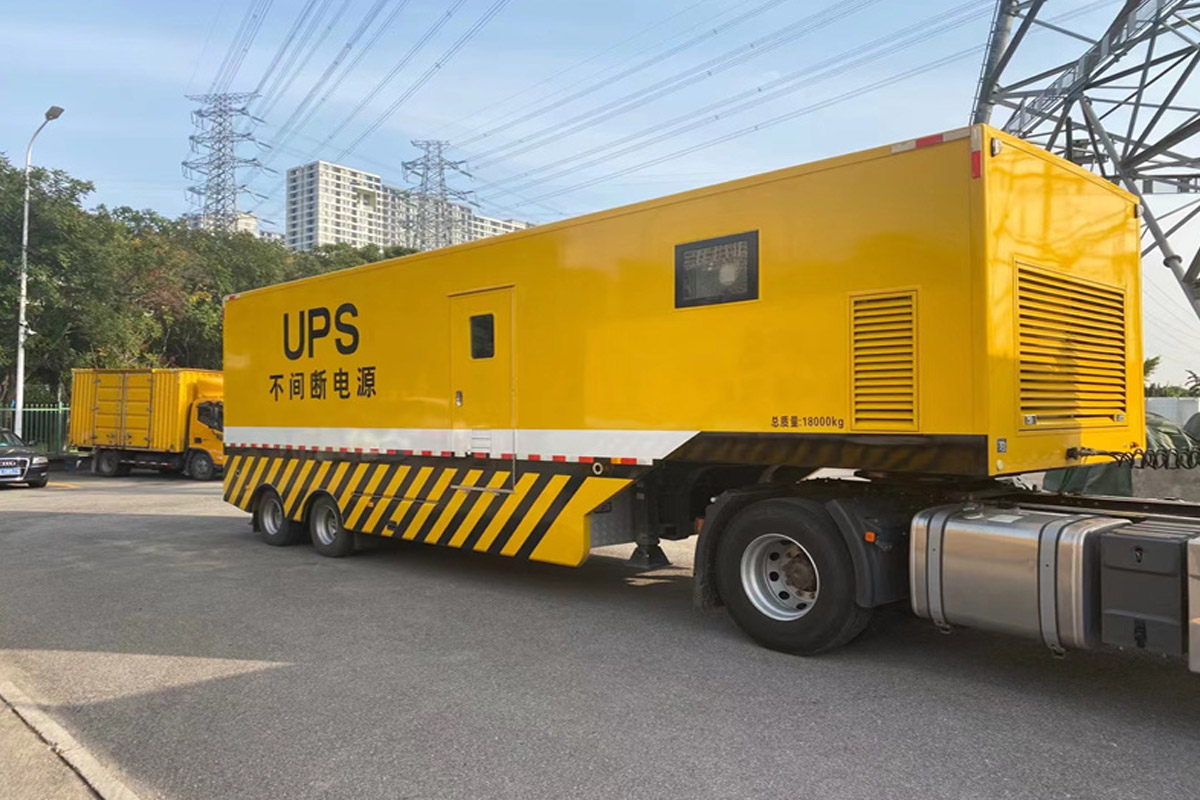 光泽发电机租赁施工现场