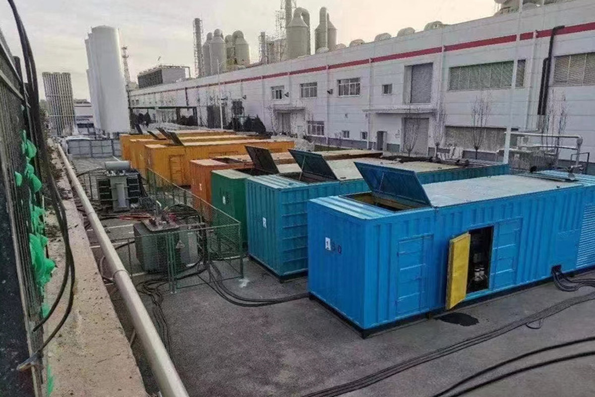 光泽发电机租赁施工现场