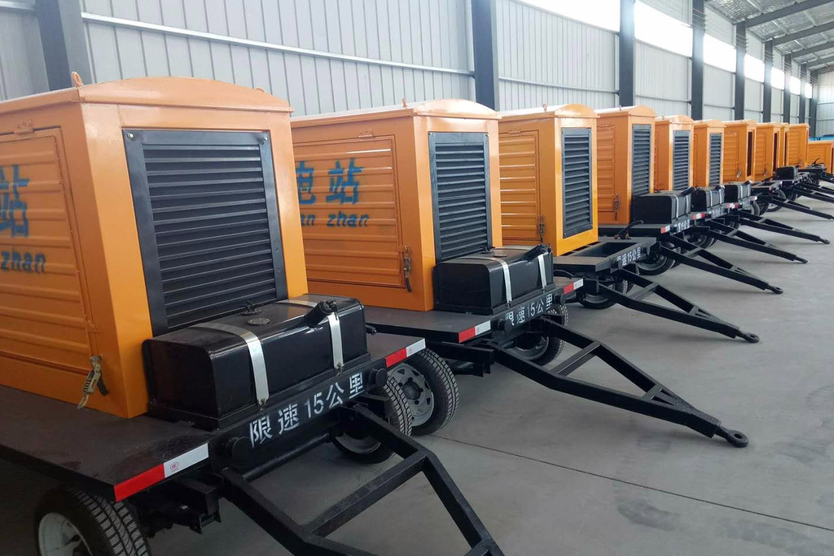 光泽发电机租赁施工现场